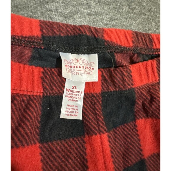 Wondershop Target Women's Sleepwear Pants Buffalo Print Red Extra Large - Picture 4 of 4